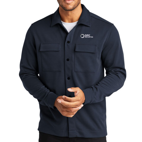 Embroidered OPC Contracting - Double Knit Snap Front Jacket Thumbnail