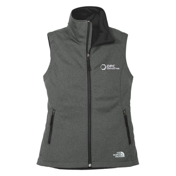 Embroidered OPC Contracting - Ladies Ridgewall Soft Shell Vest Thumbnail