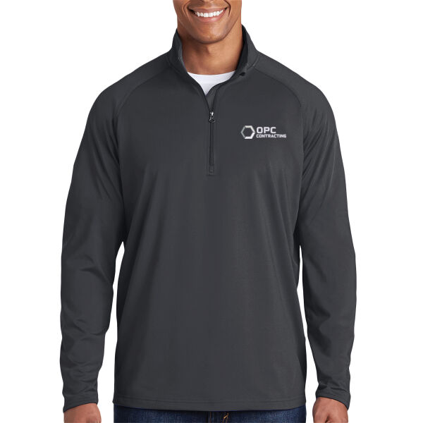 Embroidered OPC Contracting - Sport Wick ® Stretch 1/4 Zip Pullover Thumbnail