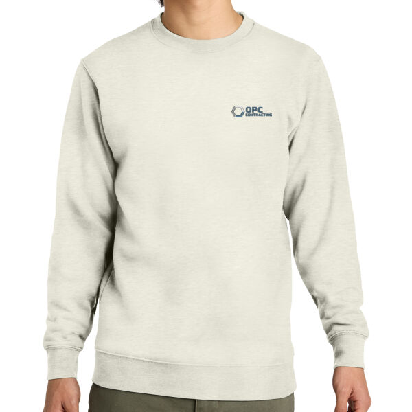 Embroidered OPC Contracting - Fleece Crew Sweatshirt Thumbnail