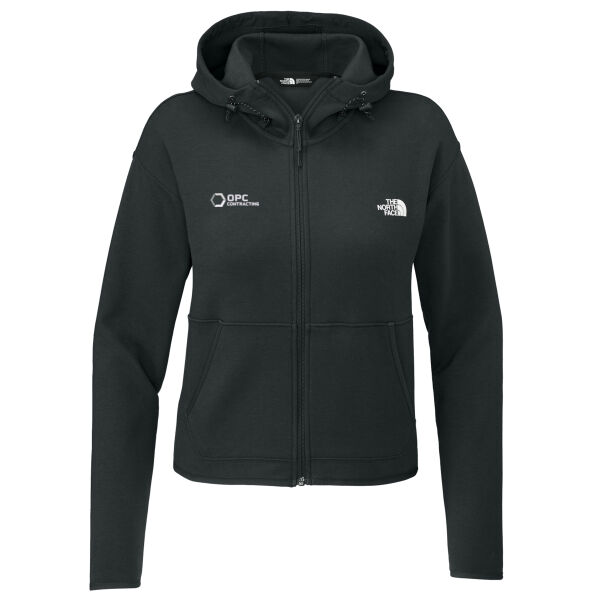 Embroidered OPC Contracting - Women's Double Knit Full Zip Hoodie Thumbnail