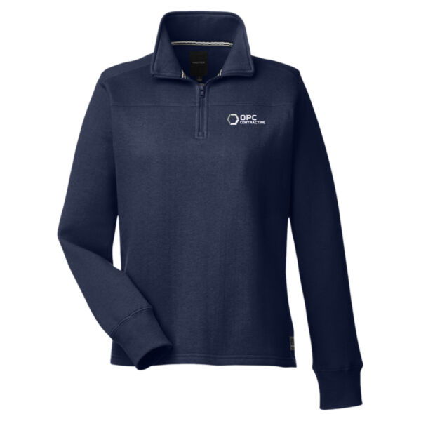 Embroidered OPC Contracting - Women's Anchor Fleece Quarter-Zip Sweatshirt Thumbnail