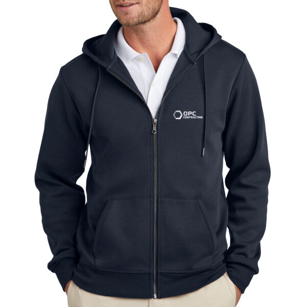 Embroidered OPC Contracting - Double Knit Full Zip Hoodie Thumbnail