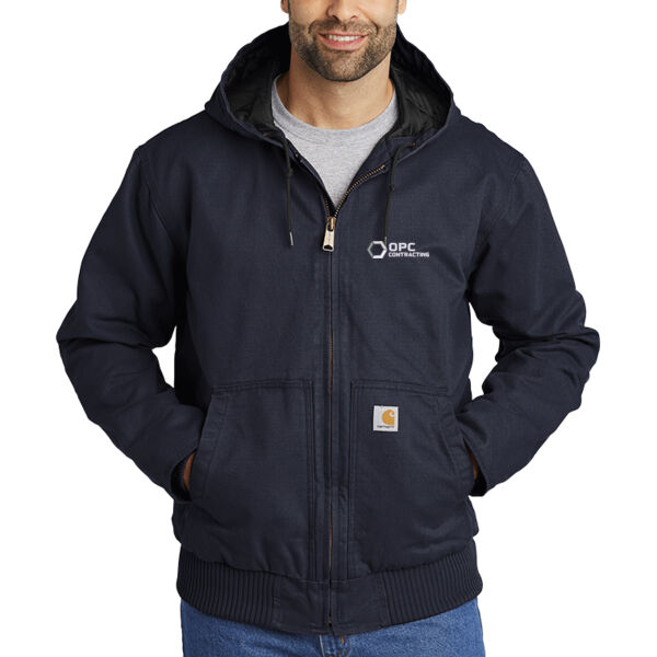 Embroidered OPC Contracting - Tall Washed Duck Active Jac Thumbnail