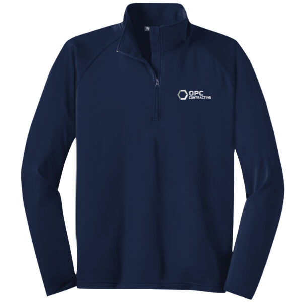 Embroidered OPC Contracting - Tall Sport Wick ® Stretch 1/4 Zip Pullover Thumbnail