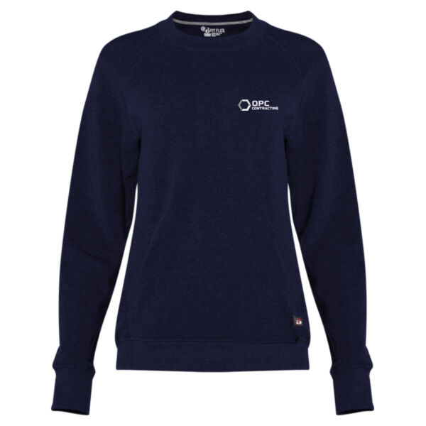 Embroidered OPC Contracting - FitFlex Women's French Terry Sweatshirt Thumbnail