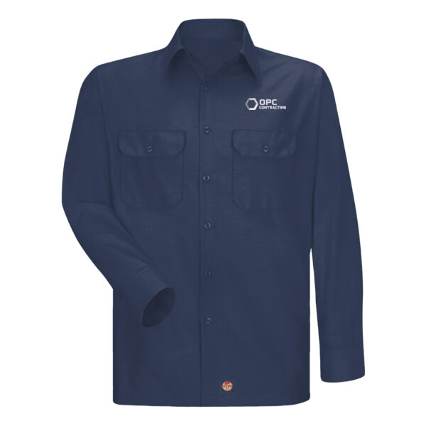 Embroidered OPC Contracting - Ripstop Long Sleeve Shirt - Tall Sizes Thumbnail