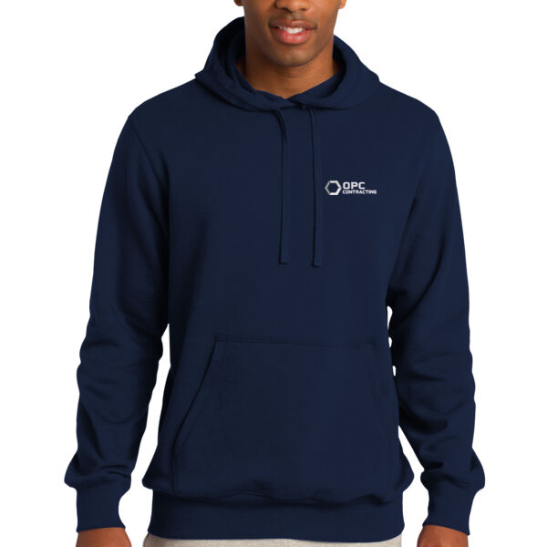 Embroidered OPC Contracting - Tall Pullover Hooded Sweatshirt Thumbnail