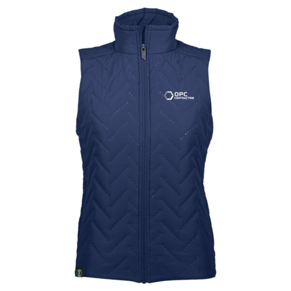 Embroidered OPC Contracting - Women's Repreve® Eco Quilted Vest Thumbnail