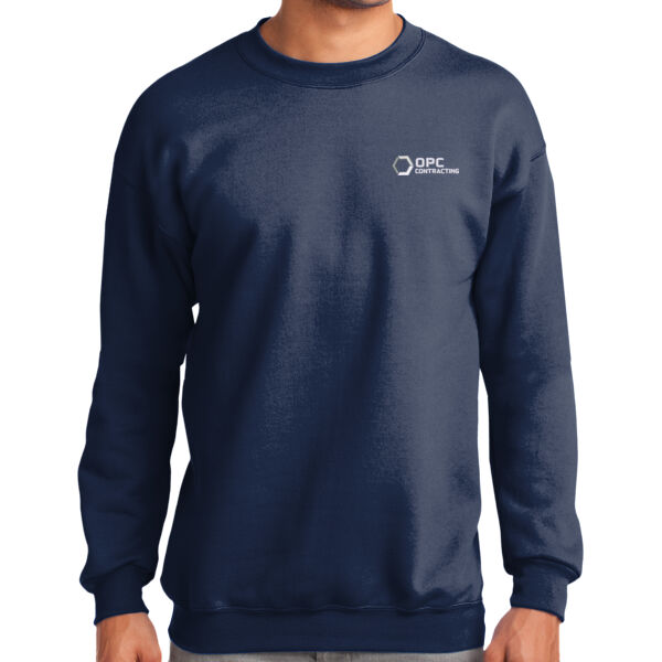 Embroidered OPC Contracting - Tall Essential Fleece Crewneck Sweatshirt Thumbnail