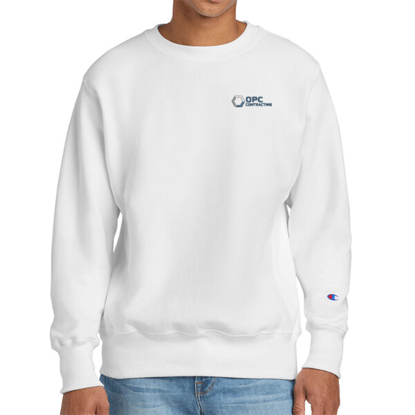 Embroidered OPC Contracting - Reverse Weave ® Crewneck Sweatshirt Thumbnail