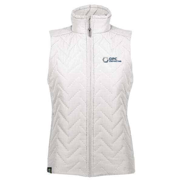 Embroidered OPC Contracting - Women's Repreve® Eco Quilted Vest Thumbnail