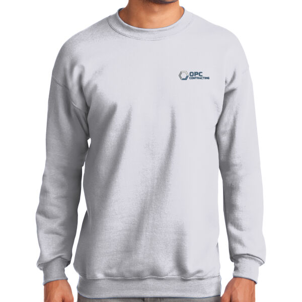 Embroidered OPC Contracting - Tall Essential Fleece Crewneck Sweatshirt Thumbnail