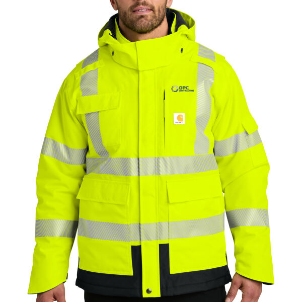 Embroidered OPC Contracting - Ansi 107 Class 3 Waterproof Heavyweight Insulated Jacket Thumbnail