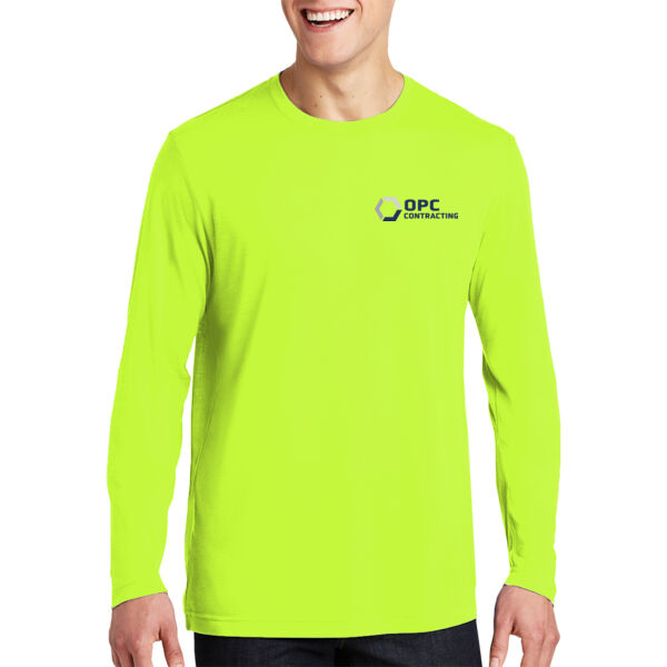 Sport Tek OPC Contracting Printed- - Long Sleeve PosiCharge ® Competitor Cotton Touch Tee Thumbnail